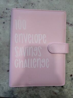 Pink "100 Envelope Savings Challenge" Savings Binder